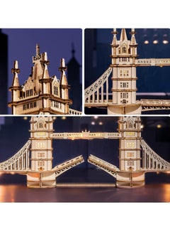 Rolife Tower Bridge with Lights 3D Wooden Puzzle TG412, 3D Wooden Puzzles for Adults/Teens, Creative Home Decor, Unique Gift for Craft Hobby Adults/Teens - pzsku/ZCED09541C2DEBC427088Z/45/_/1706117393/7c3c5d0b-0ae8-44d6-9d8f-f522e59a6260