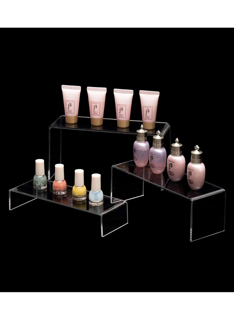 TPGP 6 Pc Clear Acrylic Display Risers Showcase for Shoe Risers Retail Stand Cupcake Stand Dessert Stand - Image 3