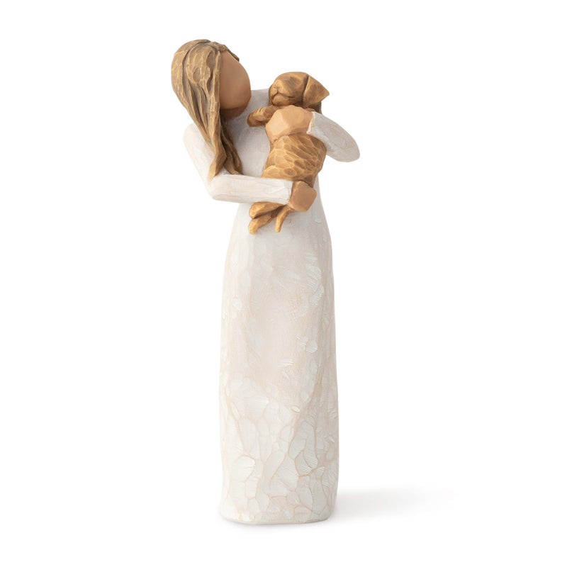 Willow Tree Adorable You (Golden Dog), A Joyful Friendship, Expresses Relationship with a Much-Loved Pet Dog, Sculpted Hand-Painted Figure - Image 1