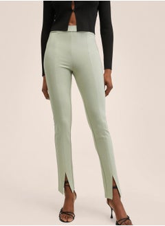Slit Hem High Waist Leggings