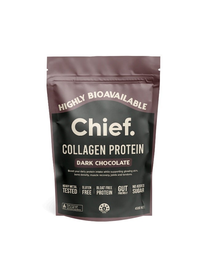 Chief Grass-Fed Collagen Protein Powder – Dark Chocolate, 30 Servings - Image 1