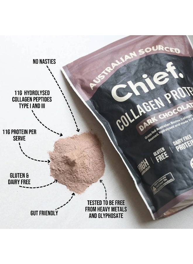 Chief Grass-Fed Collagen Protein Powder – Dark Chocolate, 30 Servings - Image 4