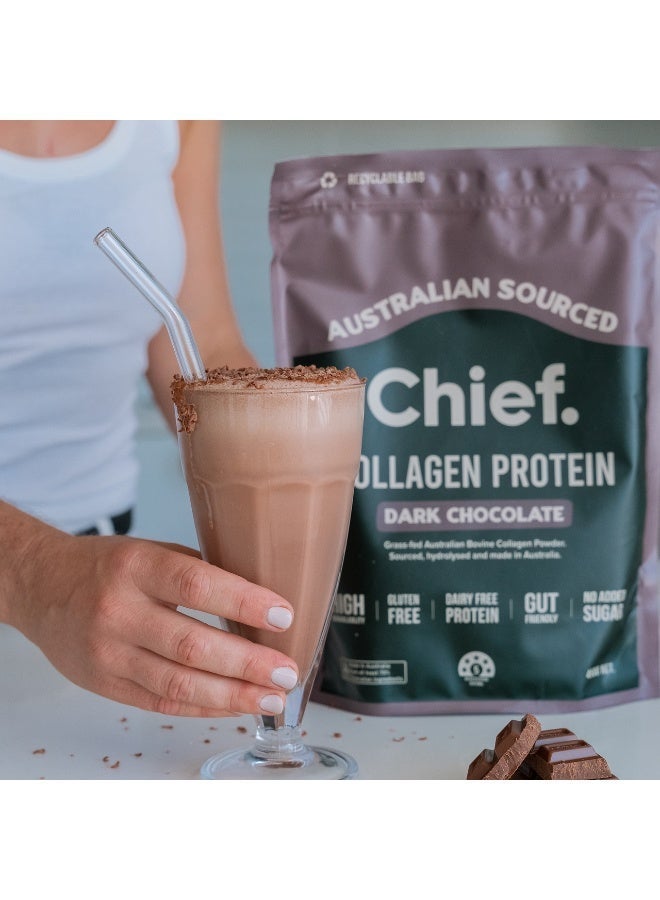 Chief Grass-Fed Collagen Protein Powder – Dark Chocolate, 30 Servings - Image 2