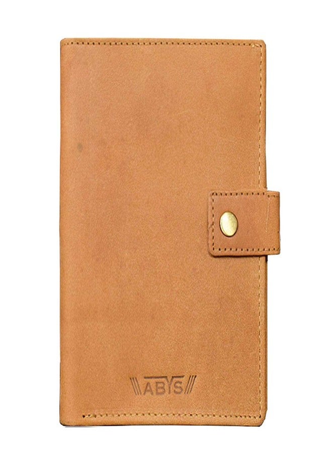 ABYS Genuine Leather Tan Women Wallet||Passport Cover||Coin Purse & Pouch||Passport Wallet||Card Holder||Passport Holder - Image 4