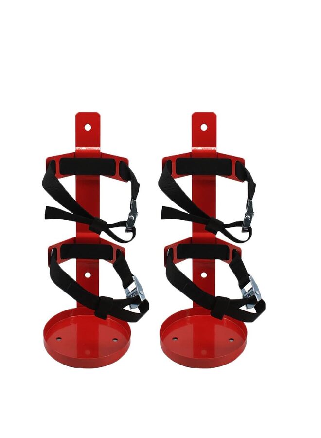 حامل معدني لطفاية الحريق، عالي التحمل، متوافق مع طفايات الحريق التي تزن 5 أرطال (5 أرطال، قطعتان) - Image 1