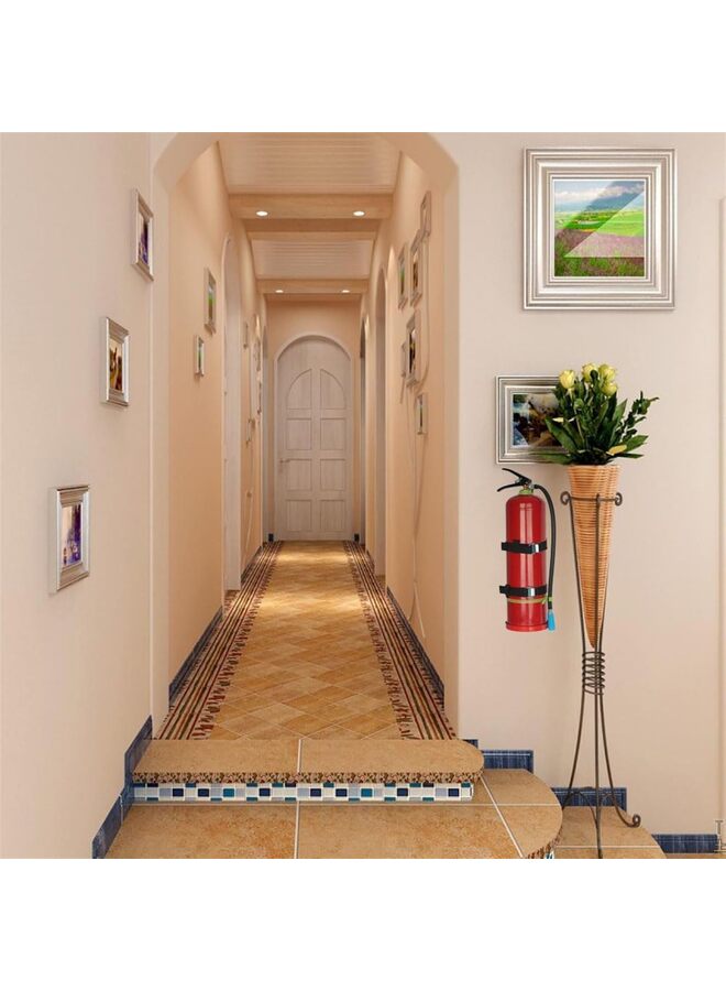 حامل معدني لطفاية الحريق، عالي التحمل، متوافق مع طفايات الحريق التي تزن 5 أرطال (5 أرطال، قطعتان) - Image 3