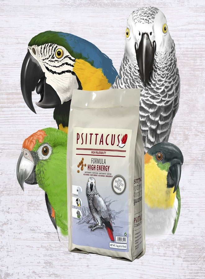 Psittacus High Energy 6.6 lb | Complete Pellet Diet for African Greys, Macaws and Other African Parrots | Premium Food for Birds, 100% no-GMO - Image 4