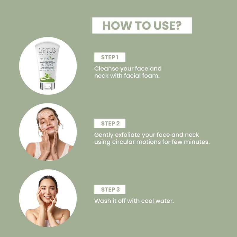 Lotus Herbals White Glow Oatmeal & Yogurt Skin Whitening Scrub - Image 5