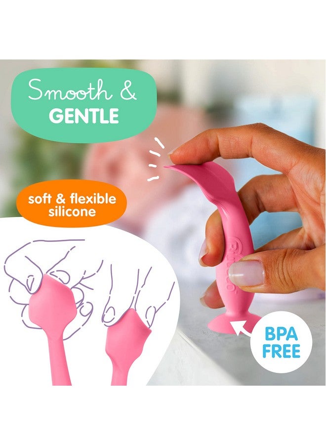 بيبي بام برَش ملعقة كريم الحفاضات الصغيرة من بومكو مع حقيبة - ملعقة خالية من مادة BPA، ملعقة ناعمة ومرنة للحفاضات، أداة وضع كريم الحفاضات، مستلزمات أساسية من ابتكار الأم، أساسيات حقيبة الحفاضات، ملعقة معجون الحفاضات - Image 3