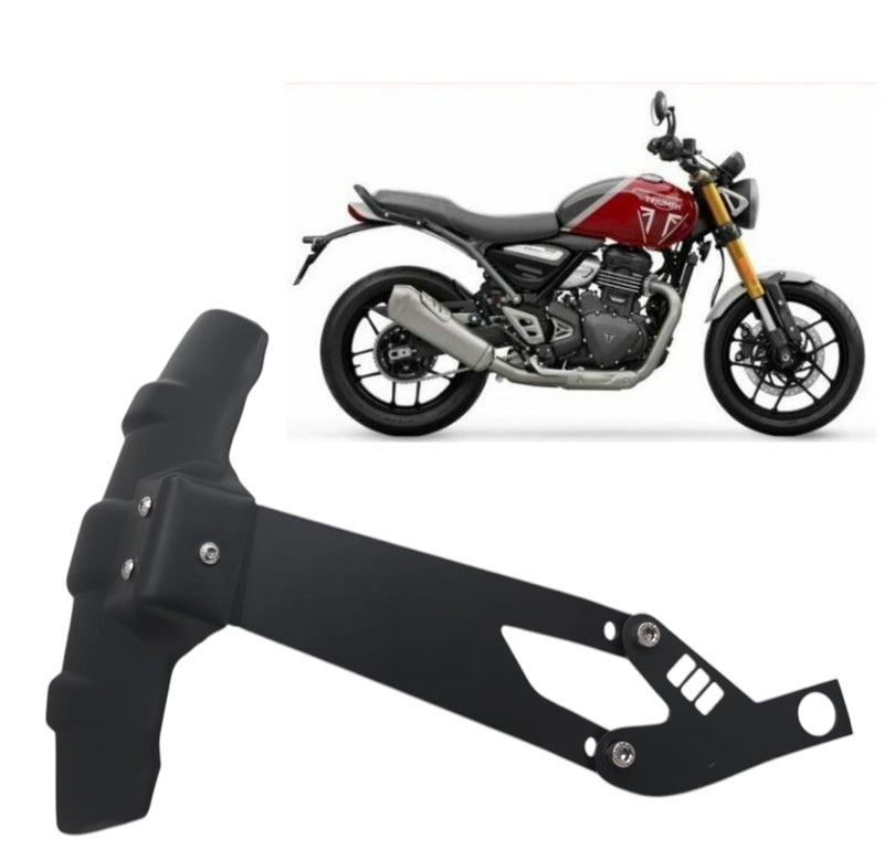 MILACHIN TriumphH Speed 400 Motorcycle Tyre Hugger Mudflap, Splash Guard Rain Cover, Black. - Image 5