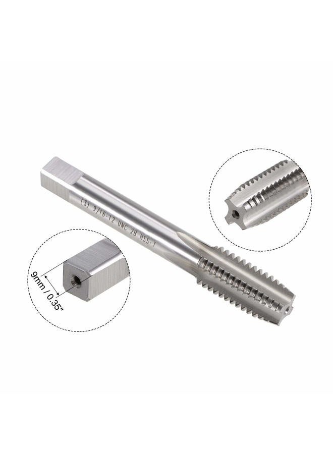 uxcell 9/16"-12 UNC Tap and Die Set, HSS Machine Thread Tap with Round Threading Die, Right Hand - Image 3