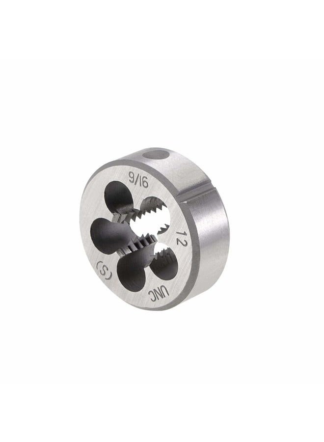 uxcell 9/16"-12 UNC Tap and Die Set, HSS Machine Thread Tap with Round Threading Die, Right Hand - Image 4