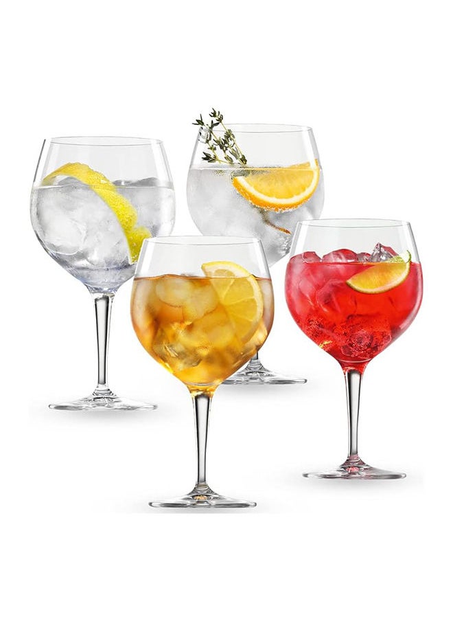 Orchid 4-Piece Royal Leerdam Gin And Tonic Cocktail Glass Set 650ml  - Image 1