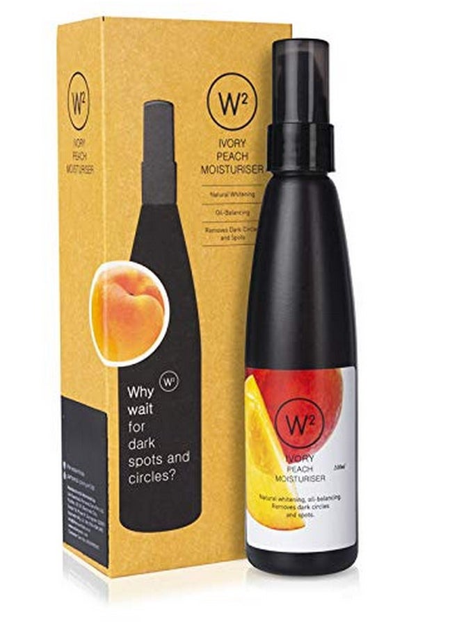 W2 Why Wait Ivory Peach Moisturiser | Contains Peach Extract, Wheat Germ Oil, Olive Oil & Almond Oil | Removes Dark Spots, Dark Circles & Prevents Acne, Uv Ray Damage | For Men & Women -100Ml  - Image 3