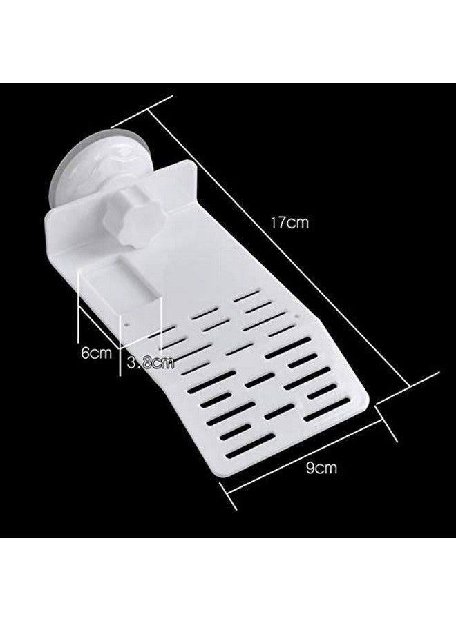 Western Era منصة السلحفاة البيضاء من عصر الغرب مع وعاء - منصة للتشمس مع وعاء طعام وكوب شفط للسلحفاة/الزواحف/البرمائيات الصغيرة - أنشئ واحة من الراحة، ارتقِ بموطن سلحفاتك (صغيرة) - Image 3