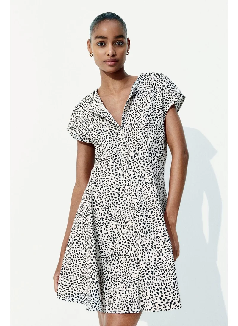 H&M Button-front cotton dress
