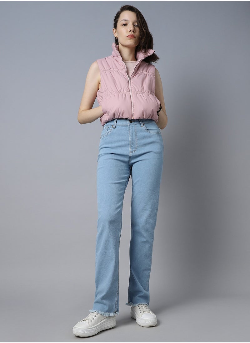 HIGH STAR Women Straight Fit Indigo Jeans  - Image 1