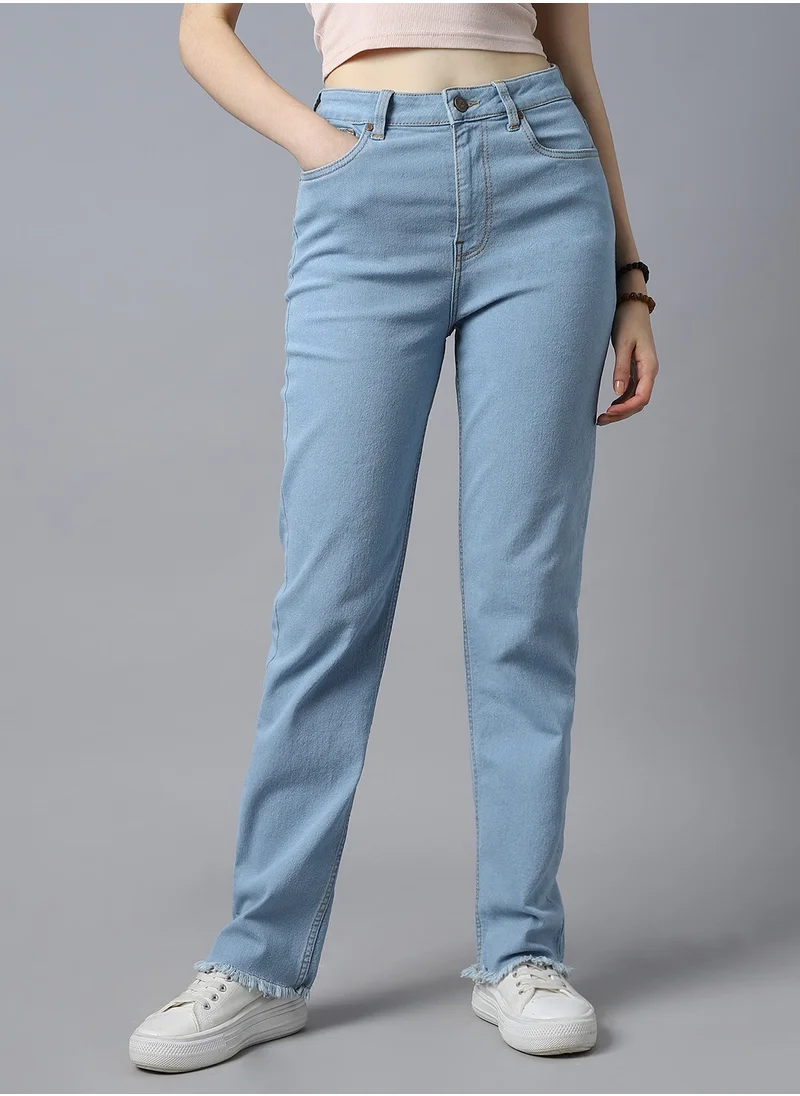 هاي ستار Women Straight Fit Indigo Jeans