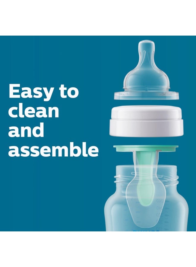 Philips Philips Avent Anti-Colic Baby Bottle with AirFree Vent, 9oz, SCY703/91, 1pk, Clear, SCY703/91 - Image 4