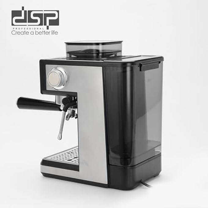 FIPKA Dsp Ka3125 Espresso Coffee Maker 20Bar 17L With Innovative 150G Bean Grinding System 1350W - Image 4