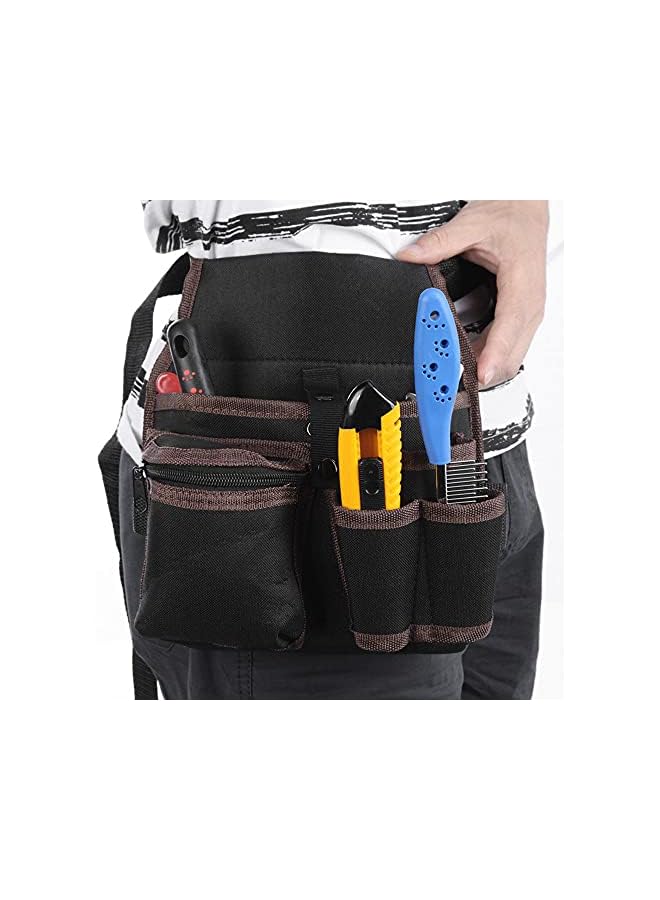 S-TOP Multifunctional Waterproof Hardware Wrench Screwdriver Tool Bag,Electrician Waist Pockets,Durable Oxford Cloth With Belt Waist Pocke Adjustable Buckle - Image 3