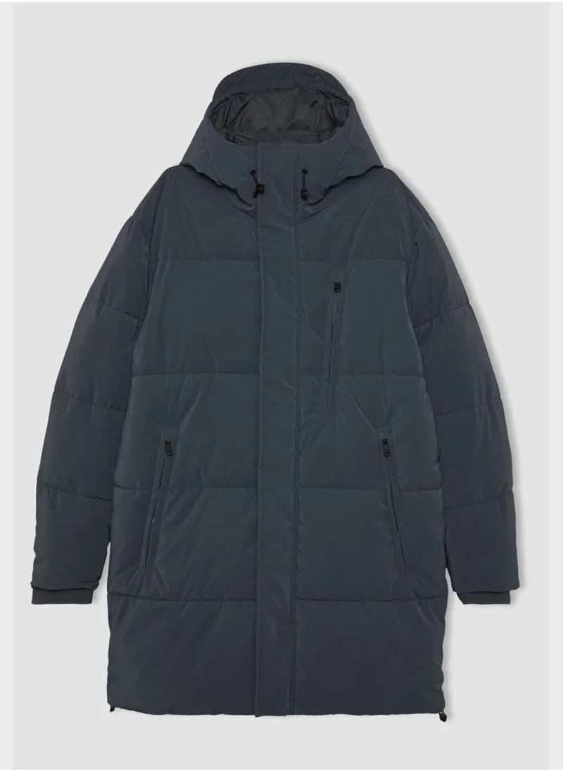 DeFacto Zip Through Puffer Coat