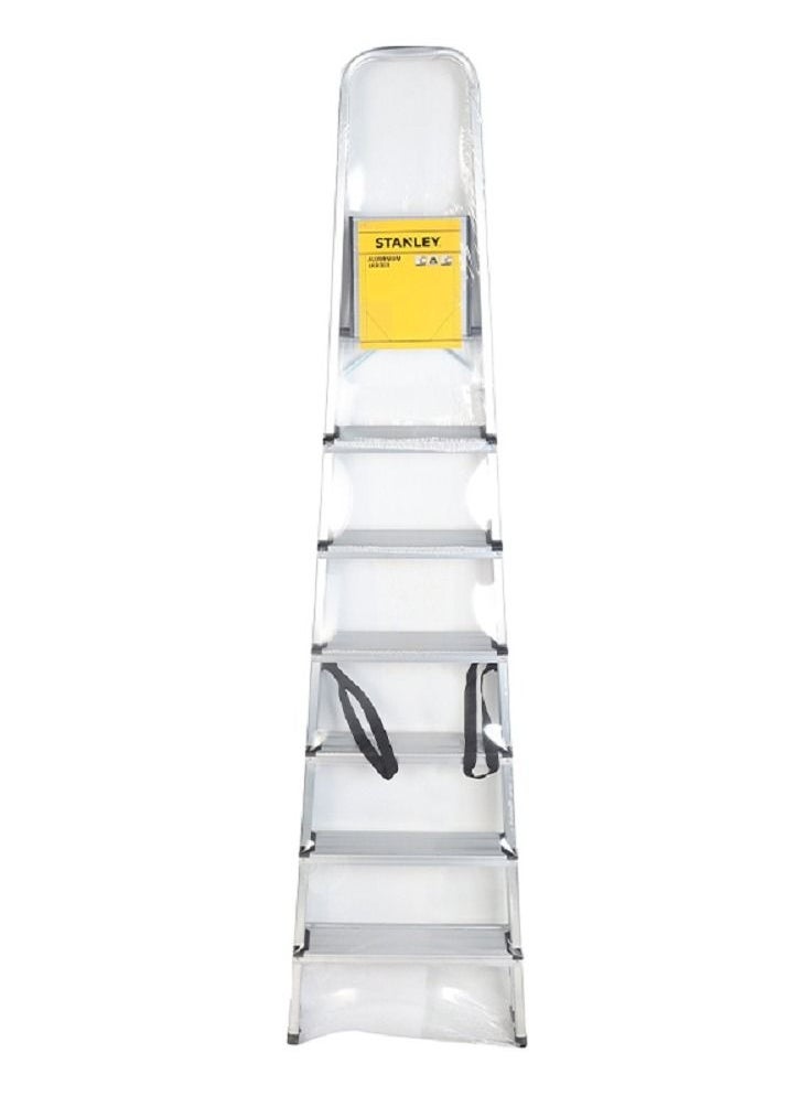 Stanley - STANLEY Step Ladder | 7 Steps Aluminum Ladder | Anti Slip Steps | Non Slip Rubber Edge Guards | 150 KG Loading Capacity | EN131 Approved - Image 1