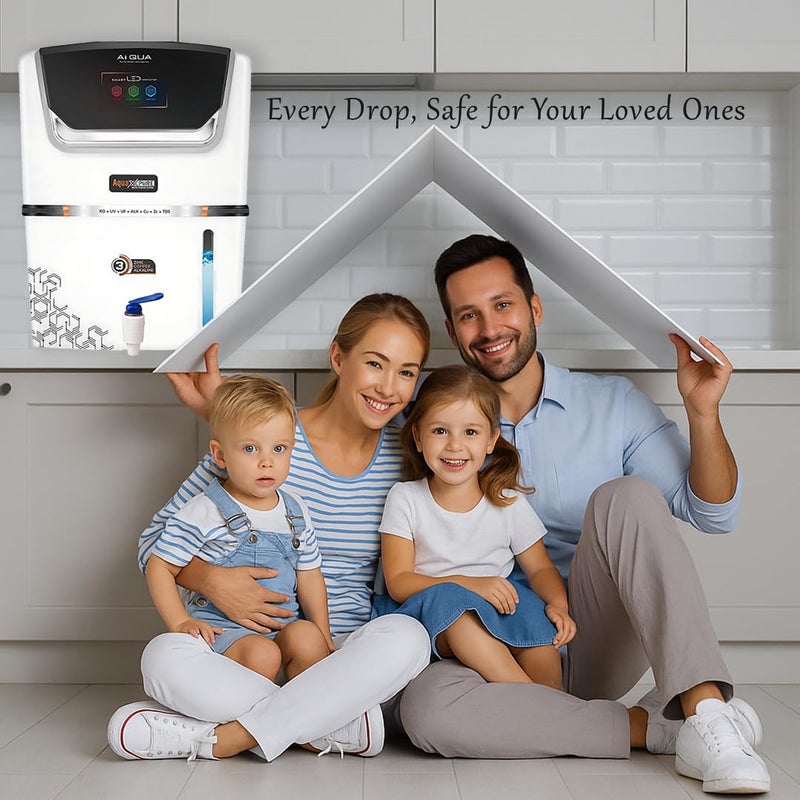 MCLORD AQUA WATER PURIFIER RO | AI AQUA PLUS | R.O+UV+UF+COPPER WITH ALKALINE/ZINC+MTDS & TASTE CONTROLLER|SUITABLE FOR HOME AND OFFICES. (RO+ALK+CU (W)) - Image 2