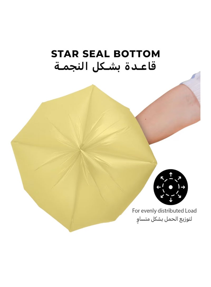 پيسكادور أكياس قمامة PESCADOR - عبوة من 120 كيساً بمقاس 45×50 سم - بطانات مثالية لسلال المهملات في غرف النوم، والحمامات، والمكاتب؛ أكياس نفايات قابلة لإعادة التدوير مصنوعة من البولي إيثيلين ومخصصة لنفايات الطعام، لتسهيل التعامل مع القمامة - ألوان عشوائية. - Image 3