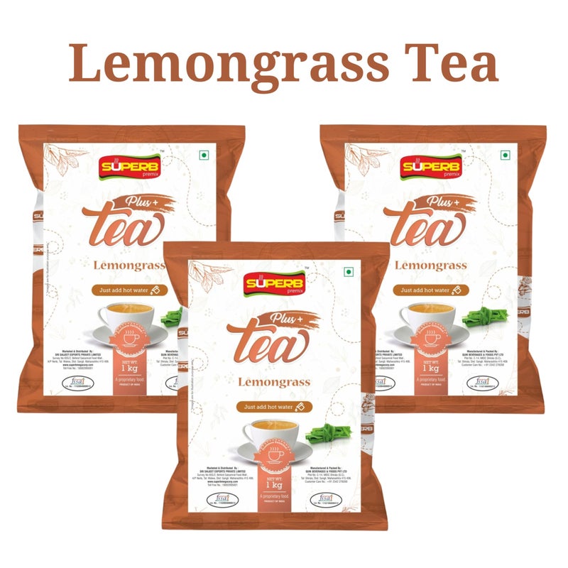 Superb Lemongrass Tea Premix any time..anywhere Instant Premix 1 KG Powder SUPERB (3) - Image 3