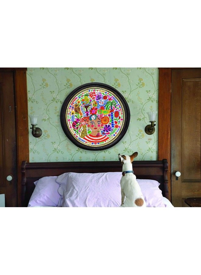 eeboo : Piece And Love Positivity 500 Piece Round Circle Jigsaw Puzzle Puzzle For Adults And Families Glossy Sturdy Pieces And Minimal Puzzle Dust - Image 5