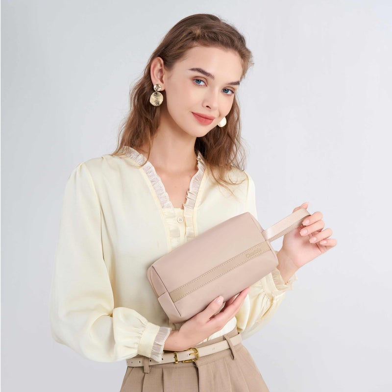 Chantria Premium Lightweight Carry All Bag for Women Water Resistant Multifunctional Clutch Bag with Multiple Pockets, CB00814, Khaki - Image 2