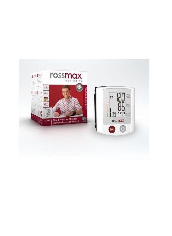 Rossmax - Rossmax S150 Wrist Blood Pressure Monitor - White - Image 1