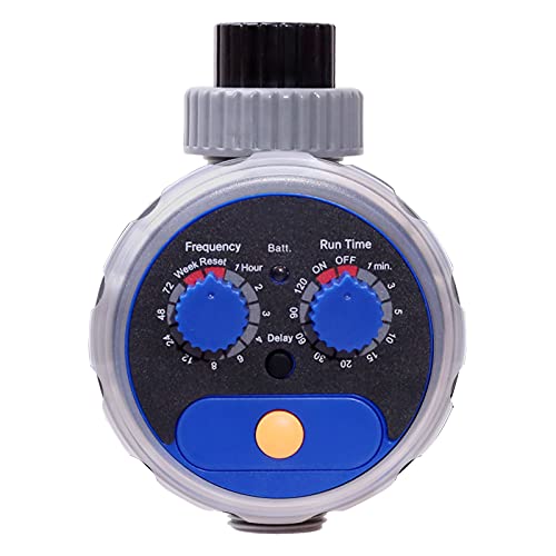 Yardeen Sprinkler Water Timer Programmable Garden Zero Pressure Waterproof Irrigation Controller Hose Timer for Outdoor Lawns & Garden Blue - Image 1