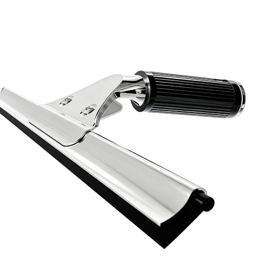 MRDARENSU 14-inch Squeegee for Shower Glass & Window Cleaning, Professional Stainless Steel Squeegee with Durable Handle for Streak-Free Glass, Mirror, Tile & All Smooth Surfaces - Image 5