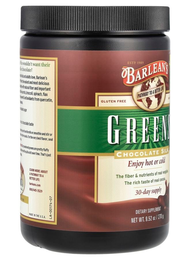 BARLEAN'S Greens™ Chocolate Silk 9.52 oz (270 g) - Image 2