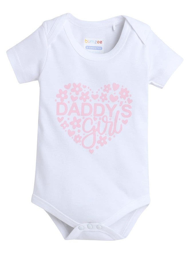 BUMZEE White & Pink Girls Half Sleeves Bodysuit & Skirt Set With Headband & Age - 3-6 Months (Peb8062C-wht.pnk) - Image 2
