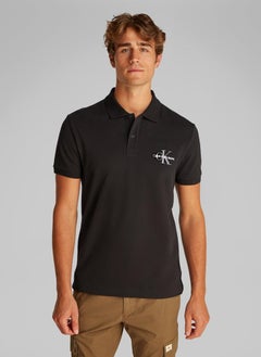 Calvin Klein Jeans Monologo Short Sleeve Polo  - Image 1