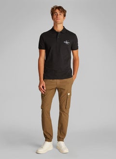 Calvin Klein Jeans Monologo Short Sleeve Polo  - Image 4