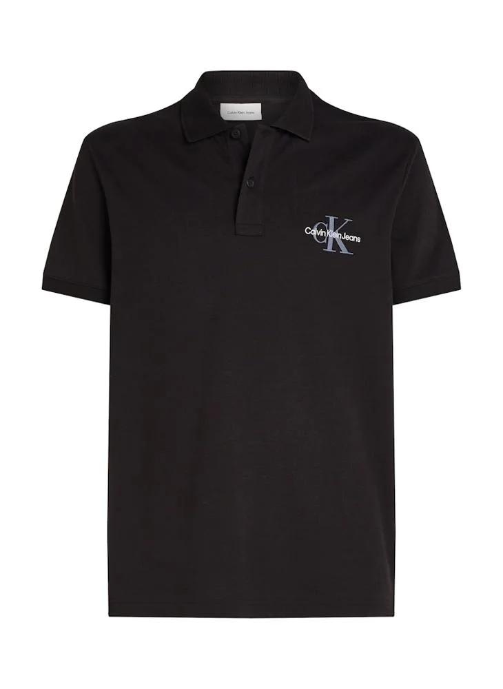 Calvin Klein Jeans Monologo Short Sleeve Polo