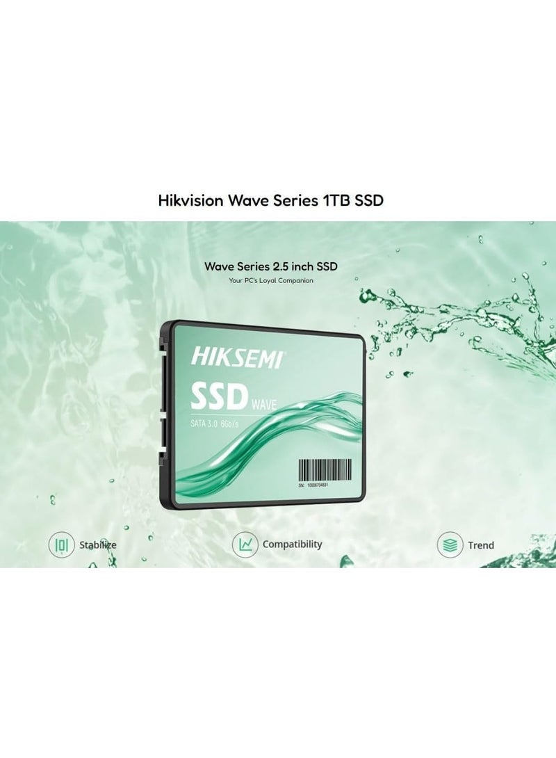 HIKSEMI هكسيمي 1024 جيجابايت 3D NAND SSD داخلي بحجم 2.5 بوصة SATA III بسرعة تصل إلى 550 ميجابايت/ثانية - Image 3