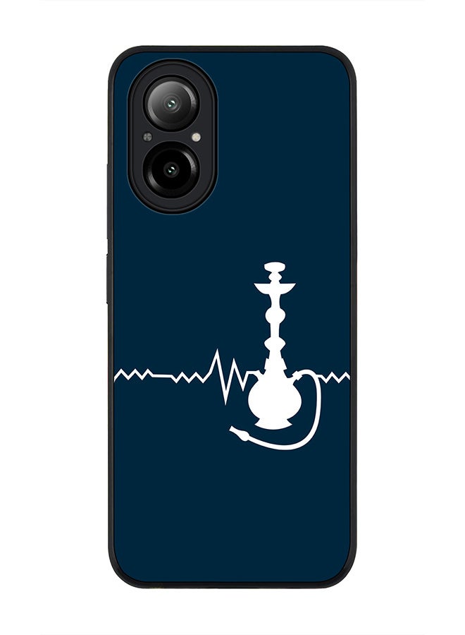 Stylizedd Rugged Black Edge Case for Realme C67 4G, Slim fit Soft Case Flexible Rubber Edges Anti Drop TPU Gel Thin Cover -  Sheesha - Image 1