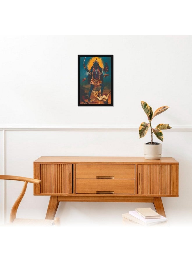 Mad Masters Durga Devi Goddess Kali Mata Painting Hanging Photo Frame Decorative Item for Living Room, Bedroom, Home Decor and Wall Decoration (MM 2177, 12x18 Inch, Paper, With Plexi Glass) - Image 4