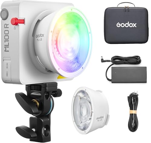 Godox ML100R RGB LED Video Light 110W CCT 1800K10000KApp Control for Portraits Photography LightingYouTubeTikTok Video RecordingFilmingLive StreamingStudio Lighting Production - Image 1