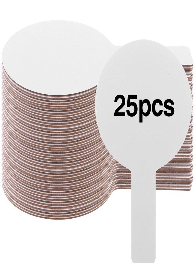 Yiphates 25 Pieces Dry Erase Answer Paddles Handheld Double Sided Paddles Mini White Boards Small White Board Dry Erase Signs Auction Paddles for Students Classroom Voting Games - Image 1