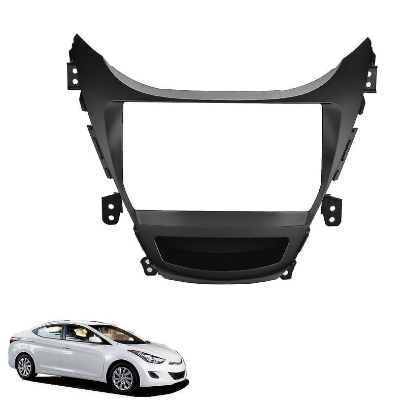 Double Din Radio Trim Kit: 9 Inch ABS Material Seamless Fit Frame - Easy No-Modification Installation Car Radio Fascia for Hyundai Elantra 2012-2015 Dashboard - Image 4
