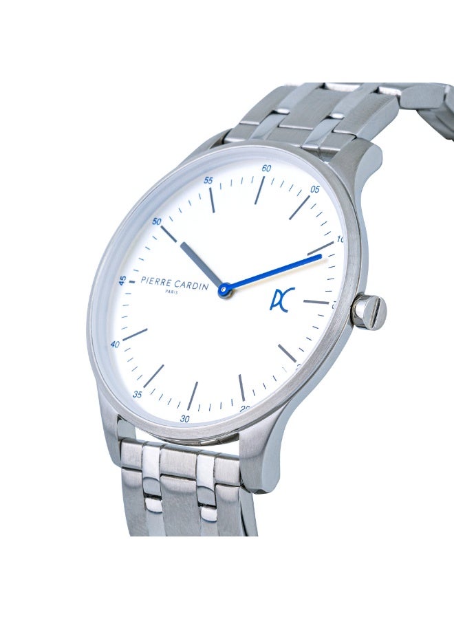 PIERRE CARDIN CBA.4009 SILVER LUXURY MEN'S WATCH - STYLISH STAINLESS STEEL ELEGANCE - Image 2