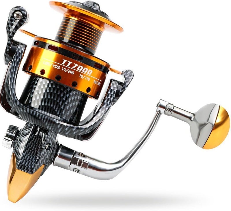 Burning Shark TT1000 Fishing Reel - 12+1 BB, Lightweight Spinning Reel for Saltwater and Freshwater - Image 4