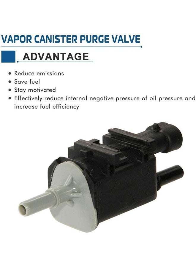 GMORO 214-1680 Vapor Canister Purge Valve Solenoid Compatible with for Chevy Silverado Tahoe Malibu GMC Sierra Yukon Envoy Suburban Pontiac Buick Replace GM 12597567 911-032 EVAP Control Purge Valve - Image 2