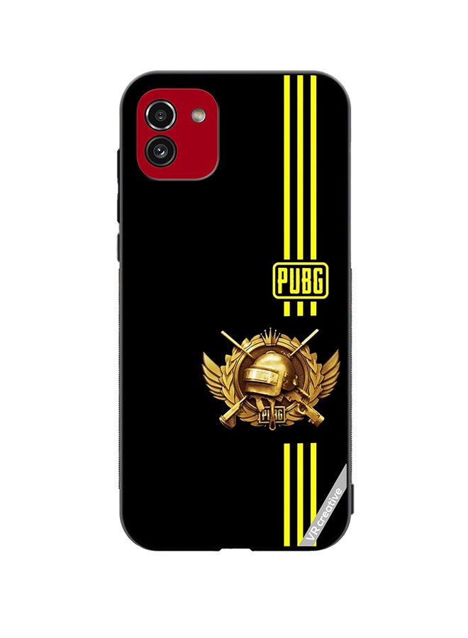 VR CREATIVE Protective Case Cover For Samsung Galaxy A03 Pubg Yollow Design Multicolour - Image 1